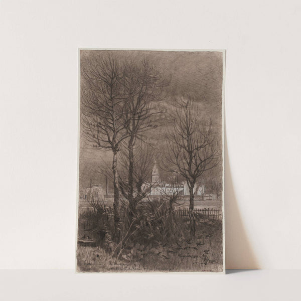 Vue de l'église Saint-Pierre de Montrouge prise du Grand-Montrouge by Félix Brard