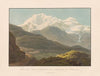 Vue de l’emplacement de l’Hospice du Simplon, et du Mont Rosa (1915-1945)