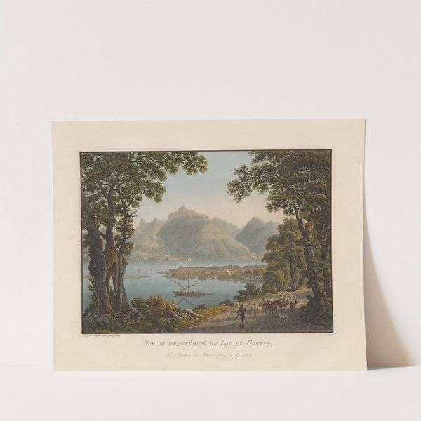 Vue de l’extrémité du Lac de Genève, et de l’entrée du Rhône près le Boveret (1915-1945) by Gabriel Lory the Younger