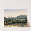 Vue de L'hôpital Saint-Louis et des Buttes-Chaumont by Hippolyte-Benjamin Adam