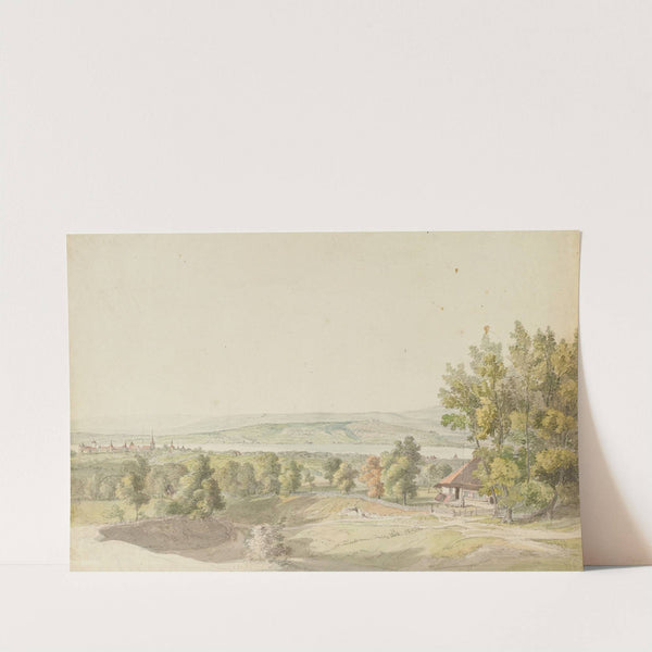 Vue de Morat sur le lac du même nom (1915-1945) by Heinrich Rieter