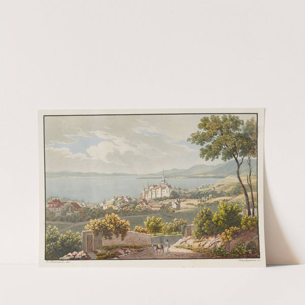 Vue de Neuchatel prise au Rocher by Jean Henri Baumann
