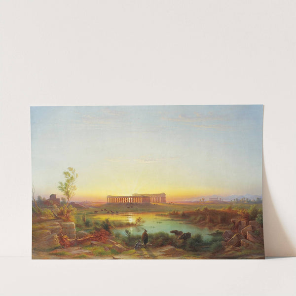 Vue de Paestum (1872) by Johann-Rudolf Bühlmann