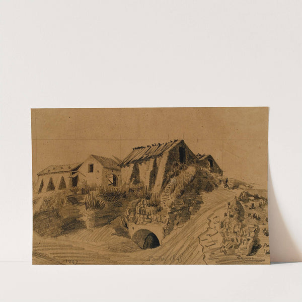 Vue de Pantin (1847-1848) by Auguste Péquégnot