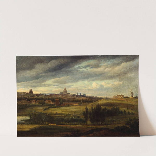 Vue de Paris, prise des hauteurs de Gentilly by Jean-Baptiste-Gabriel Langlacé