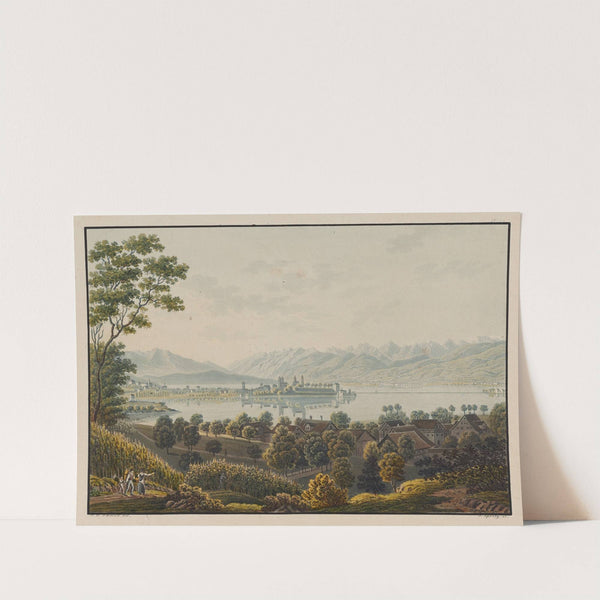 Vue de Rapperschwyl vers Lachen lac de Zurich (1915-1945) by David Alois Schmid