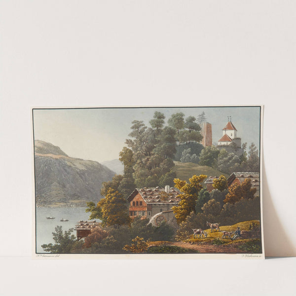 Vue de Ringgenberg sur le lac de Brienz by Jean Henri Baumann