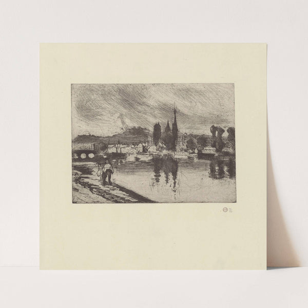 Vue de Rouen, Cours-la-Reine by Camille Pissarro