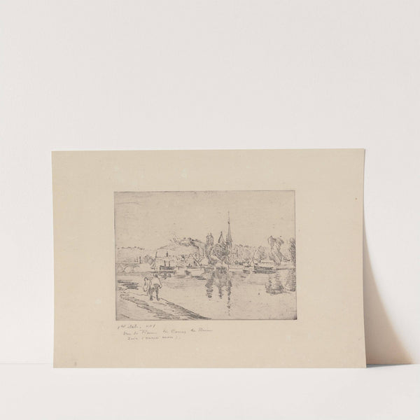 Vue de Rouen, cours la Reine (1884) by Camille Pissarro