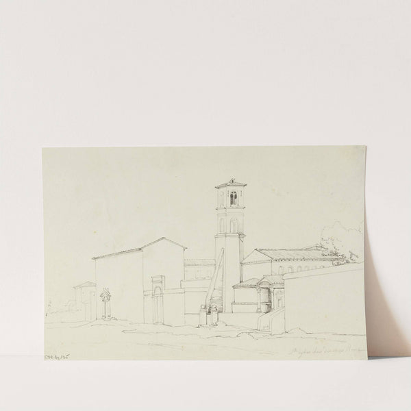 Vue de Saint-Agnès hors les murs (Rome) by René Marjolin