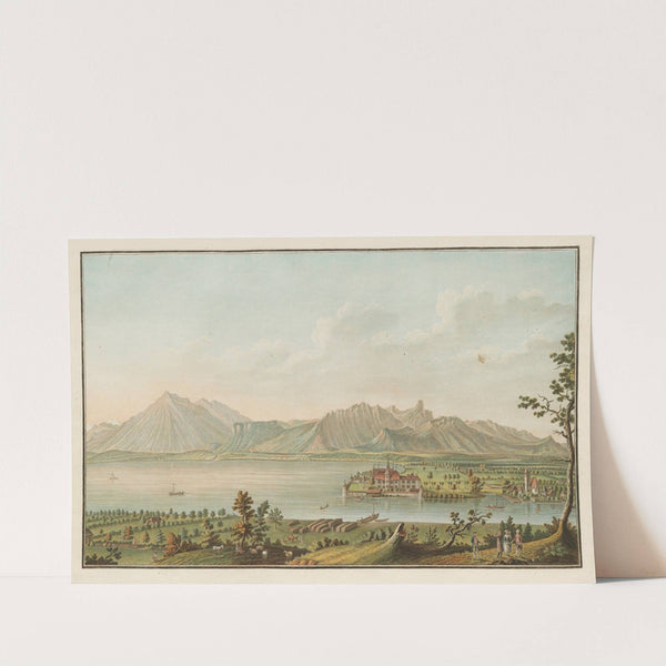 Vue de Schadau sur le Lac de Thun by Johann Wolfgang Kleemann