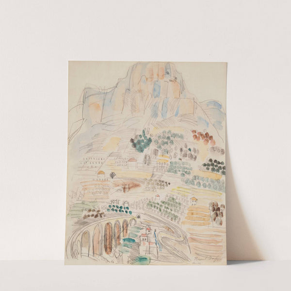 Vue de Vence au pied de Saint-Jeannet (circa 1927) by Raoul Dufy