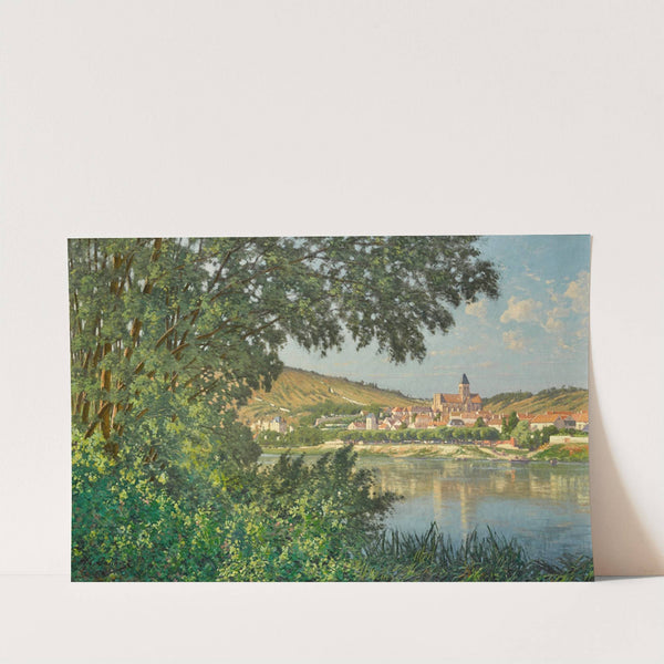 Vue de Vétheuil, bord de Rivière by Léon Joubert