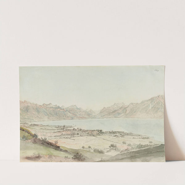 Vue de Vevay by Johann Ludwig Aberli