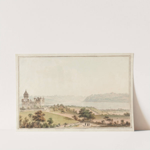 Vue de Vufflens-le-Château by Johann Ludwig Aberli