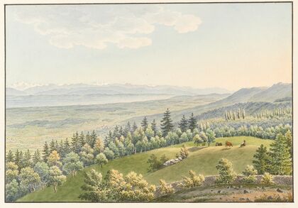 Vue depuis le Pavillon du champ du Mont