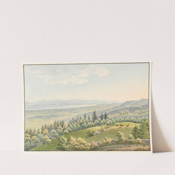 Vue depuis le Pavillon du champ du Mont by Jakob Samuel Weibel