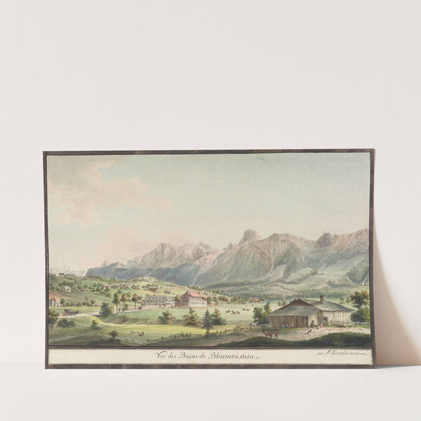 Vuë des Bains de Bluemenstein by Niklaus Sprüngli
