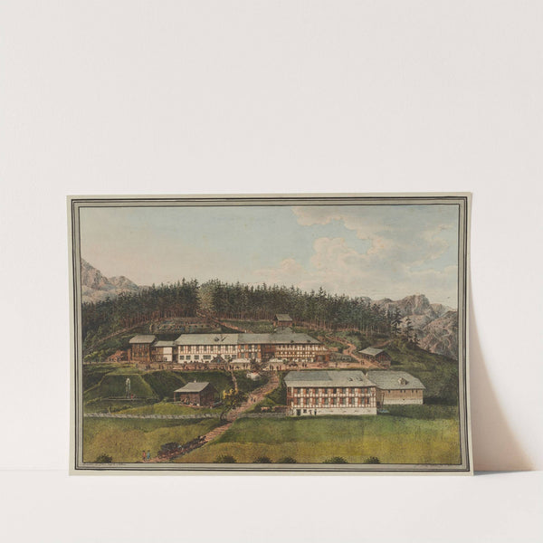 Vüe des Bains du Gourniguel dans le Canton de Berne by Marquard Wocher