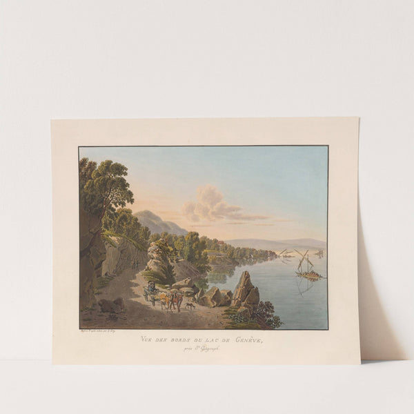 Vue des bords du Lac de Genève, près St. Gingouph (1915-1945) by Gabriel Lory the Younger