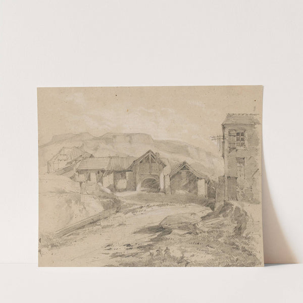 Vue des Buttes-Chaumont (1855) by Auguste Péquégnot