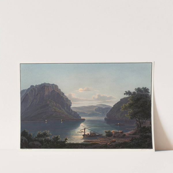 Vue des rochers de Lourley et de la pêche des saumons by Johann Ludwig Bleuler