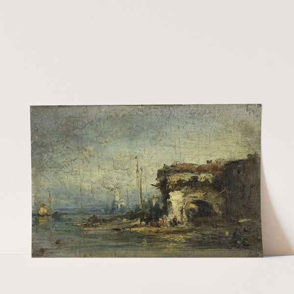 Vue d’Italie; la vieille porte by Félix Ziem