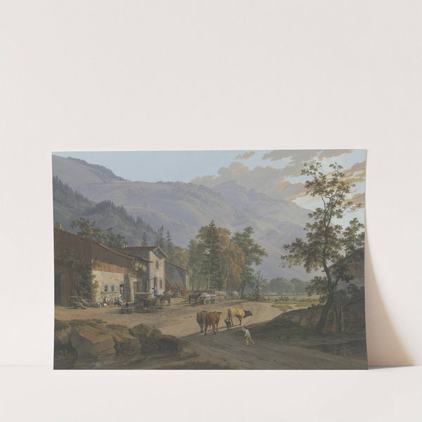 Vue du Brezon, pris près de Bonneville by Jean-Antoine Linck