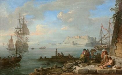 Vue du Castel dell’Ovo dans la baie de Naples