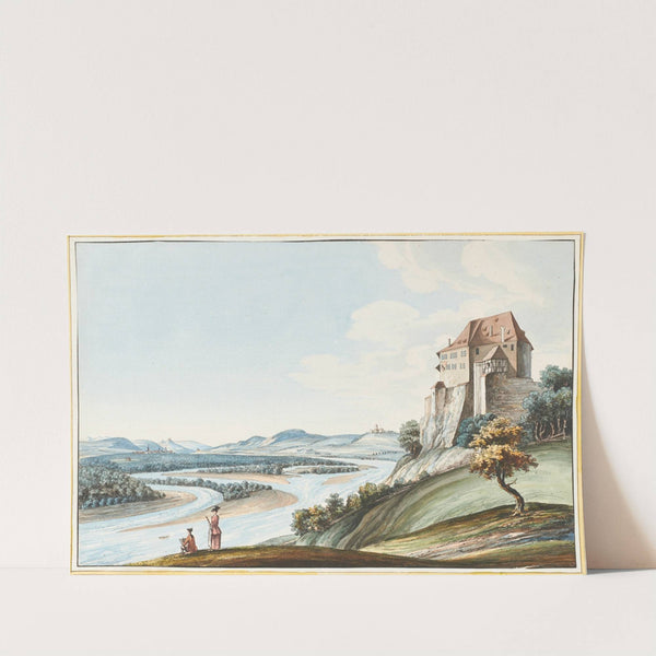 Vue du Chateau de Biberstein dans le Canton de Berne (1915-1945) by Caspar Wolf