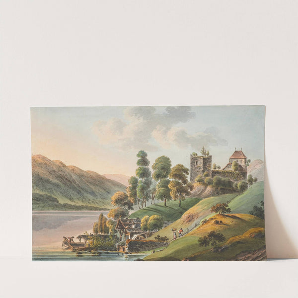 Vue du Chateau de Ringenberg au Lac de Brienz by Jakob Samuel Weibel