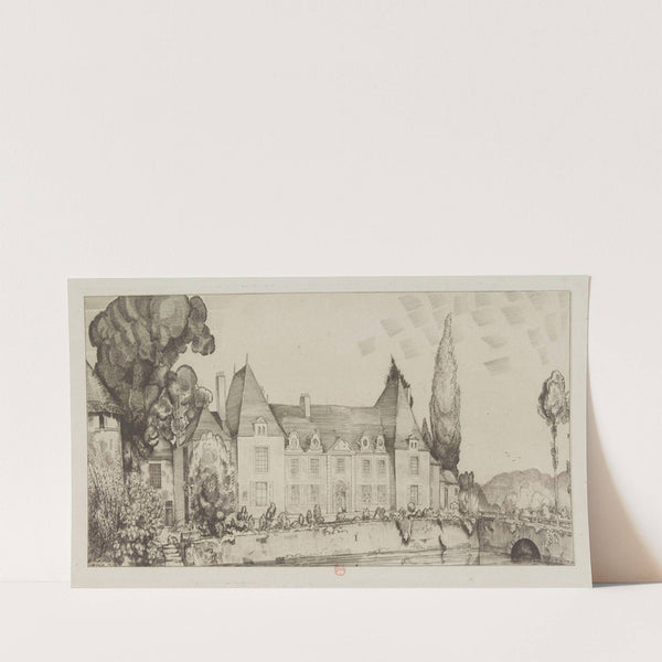 Vue du château de Villaines (1922-1924) by Jean-Émile Laboureur