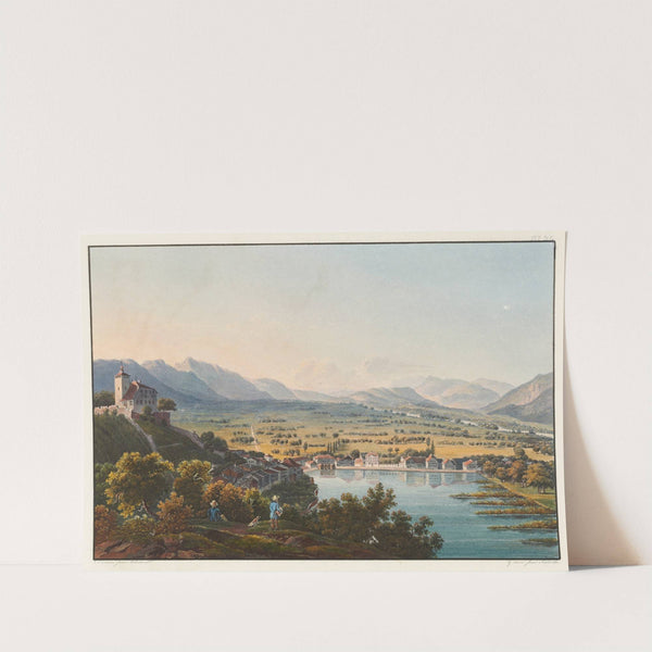 Vue du chateau de Werdenberg et du val du Rhin by Johann Ludwig Bleuler