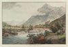 Vûe du Chateau de Wimmis et des environs