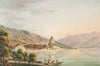 Vûe du Chateau d’Oberhofen au Lac de Thoune