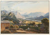 Vue du château et du village de Vaduz