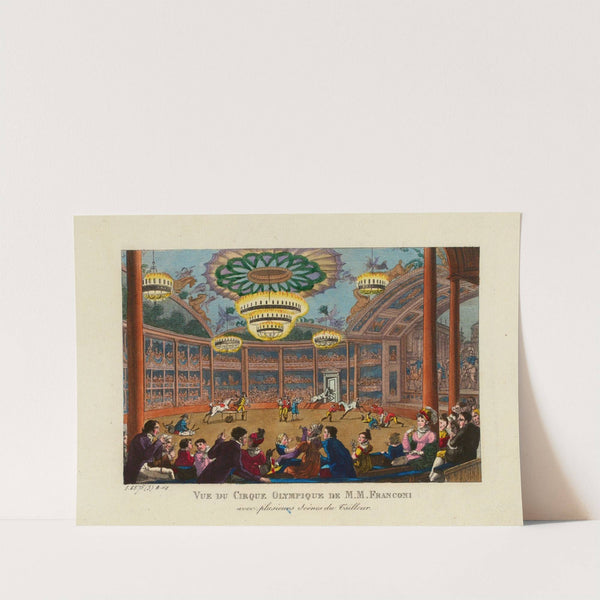 Vue du Cirque Olympique de M.M. Franconi by Jean Démosthène Dugourc
