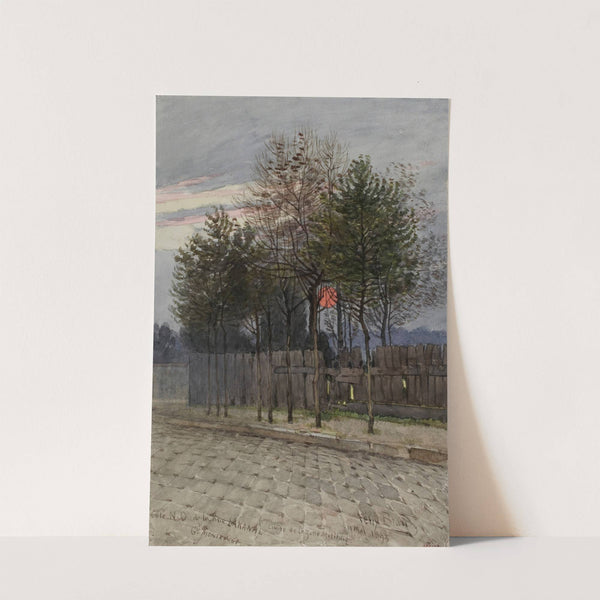 Vue du côté Nord-Ouest de la rue Lakanal au Grand-Montrouge by Félix Brard