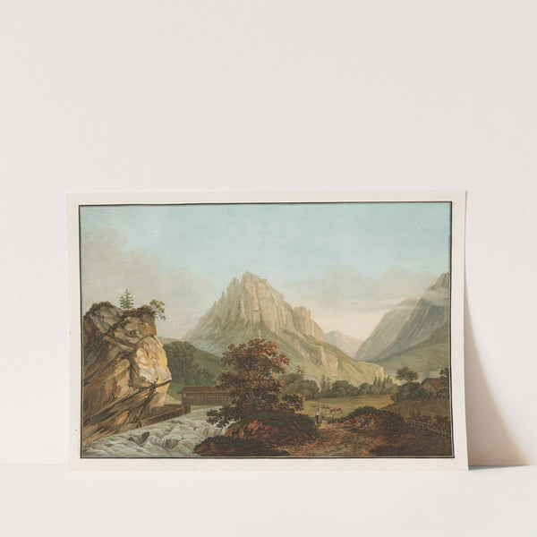 Vue du fond de la Vallee du Hasly Canton de Berne (1915-1945) by Friedrich Rosenberg