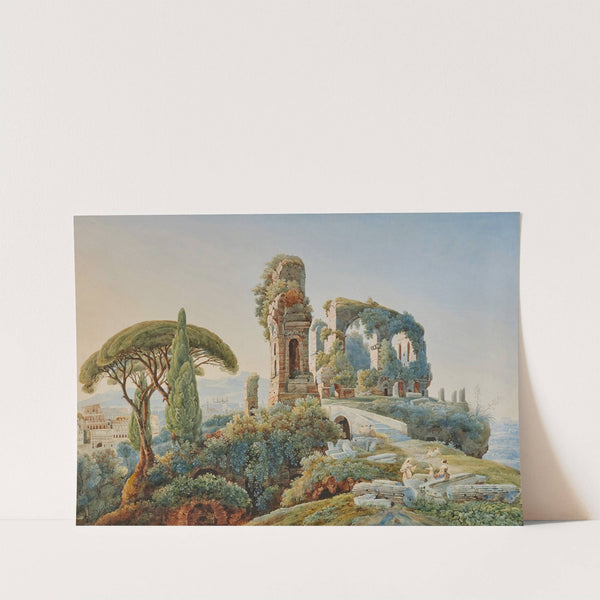 Vue du Forum Romain avec le Colisée à l'arrière-plan by Johann Jakob Wolfensberger