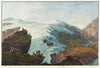 Vue du Glacier du Rheinwald prise près les cabanes des bergers de Bergame