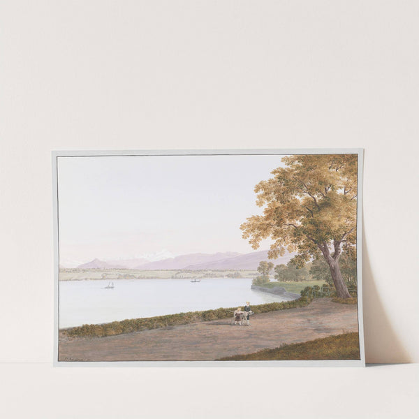 Vue du Lac Léman près de Genève by Jean-Antoine Linck