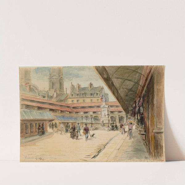 Vue du marché Saint-Germain by Frédéric Léon