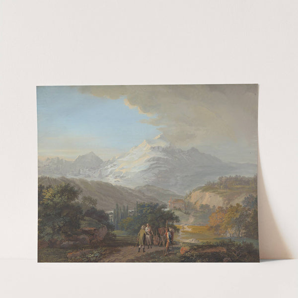 Vüe du Mont Blanc dans le Vallee de Salenges by Johann Georg Volmar