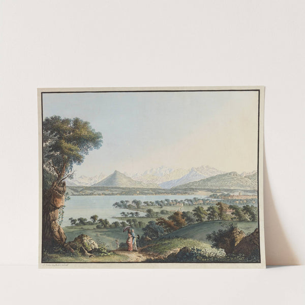 Vuë du Mont-blanc et une partie de Genéve by Jean-Antoine Linck