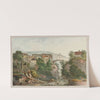 Vue du pont à Montreux, pays de Vaud by Joseph Emmanuel Curty