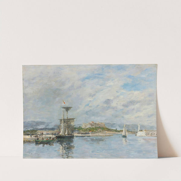 Vue Du Port D’antibes. Le Quai, Le Matin (1893) by Eugène Boudin