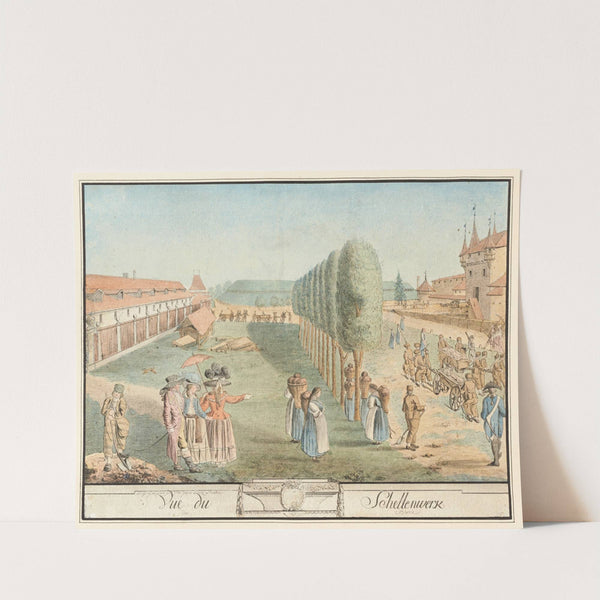 Vue du Schellenwerk de Berne by Johann Jakob Lutz