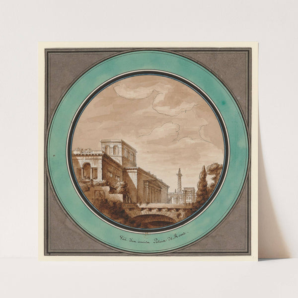 Vüe d’un ancien palais de Rome (1777-1825) by Jean Jacques Lequeu