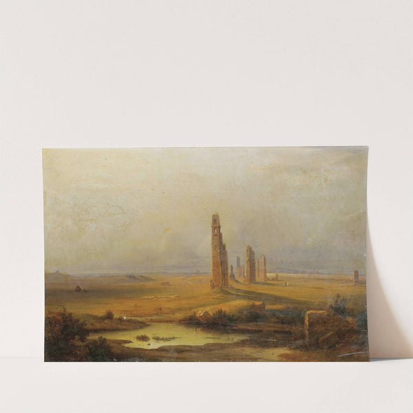 Vue d’un aqueduc en ruines (1843) by Johann-Rudolf Bühlmann